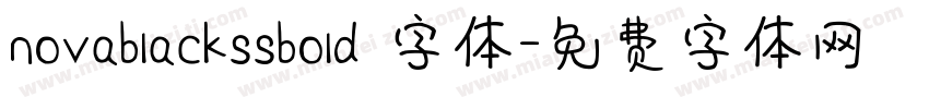 novablackssbold 字体字体转换
